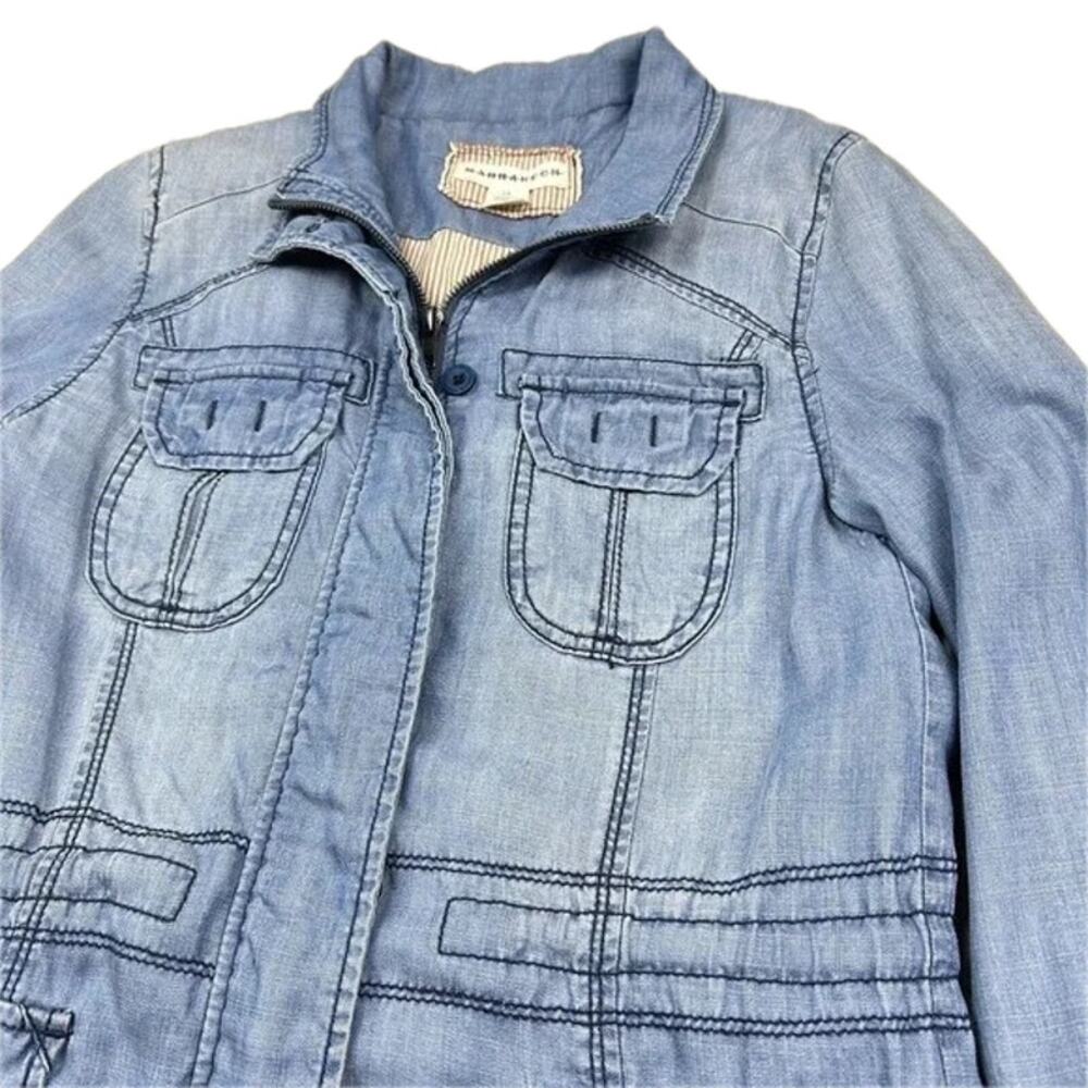 ANTHROPOLOGIE Marrakech Chambray Anorak Denim Jacket Size XS ✨💙✨ - Picture 10 of 14